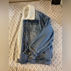 Oversized jean jacket